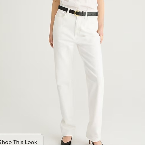 J crew Classic straight jean in white - Picture 2 of 5